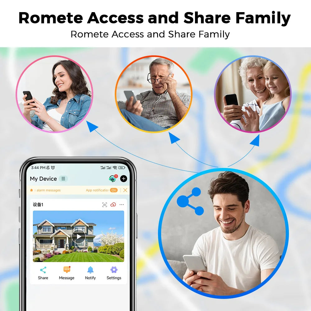 4K 8MP HD Wifi PTZ Camera Outdoor 4MP Dual Lens Dual Screen AI Auto Tracking Clear View Surveillance