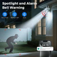 4K 8MP HD Wifi PTZ Camera Outdoor 4MP Dual Lens Dual Screen AI Auto Tracking Clear View Surveillance